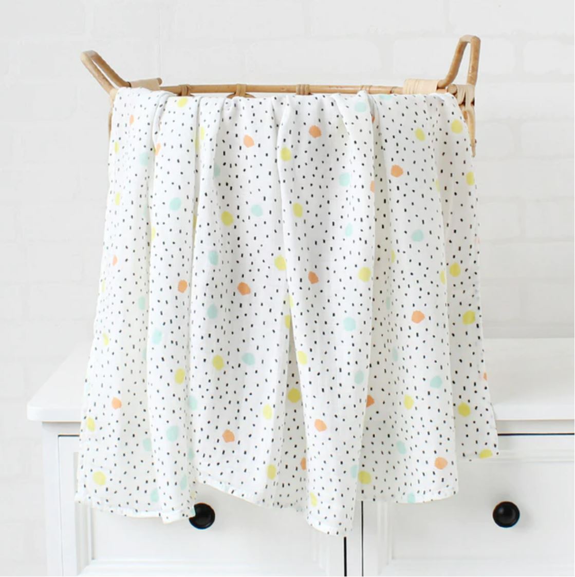 Dot Dot Organic Swaddle / Muslin Wrap