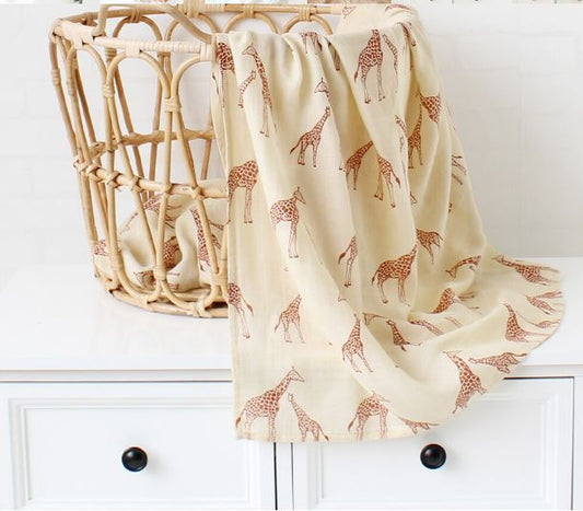 Giraffe Organic Swaddle / Muslin Wrap