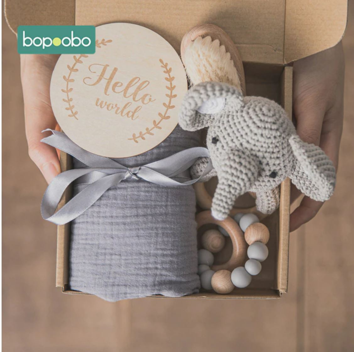 Baby Gift Set - Grey Elephant