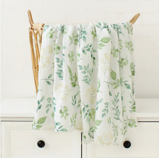 Green Leaf Organic Swaddle / Muslin Wrap